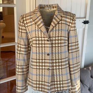Bernard Zins Plaid Blazer